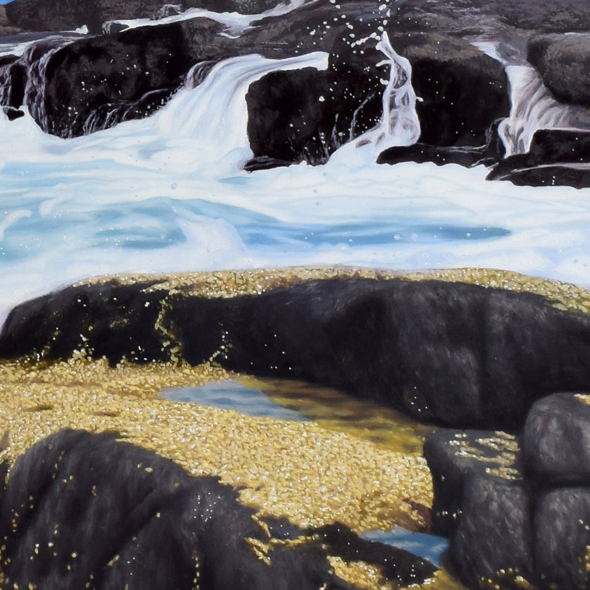 On the Rocks - Framed Wall Art Tile