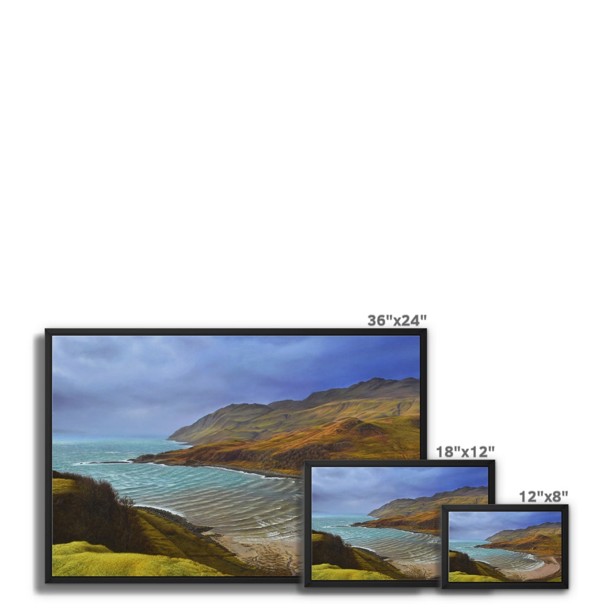 Camas nan Geall, Ardnamurchan - Framed Canvas